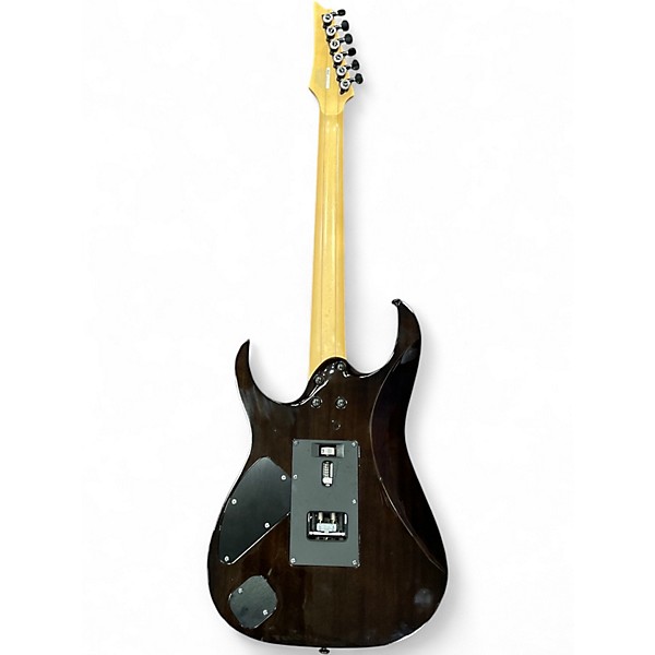 Used Ibanez RG8570Z J CUSTOM BLACK RUTILE Solid Body Electric Guitar