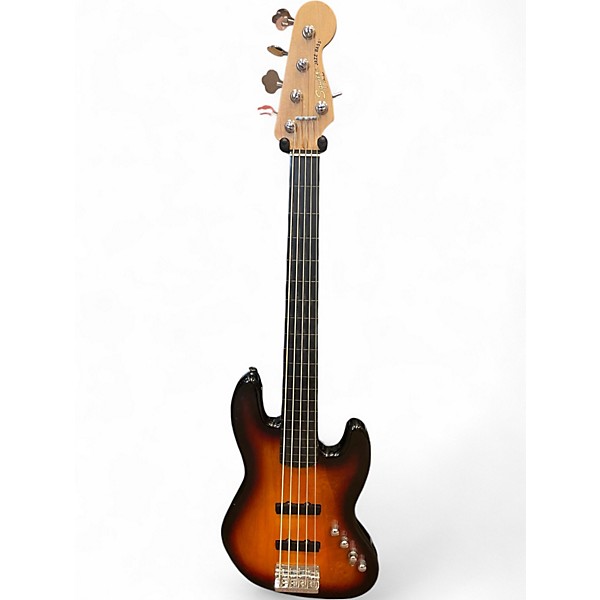 Used Squier Classic Vibe 60S 5-String Jazz Bass Sunburst Electric Bass Guitar
