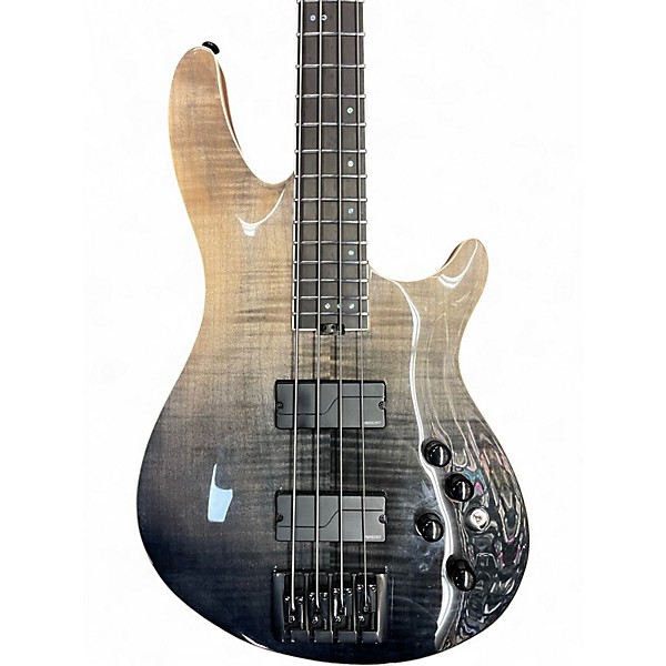 Used Schecter Guitar Research SLS Elite-4 Black Fade Burst Electric Bass Guitar
