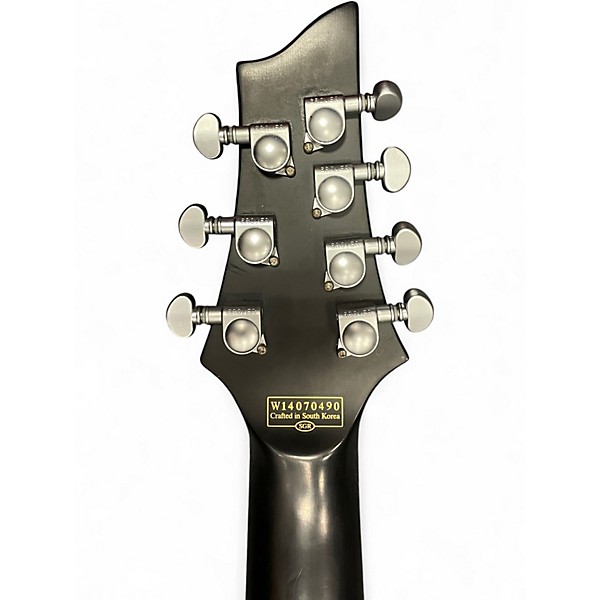 Used Schecter Guitar Research Damien Platinum Black Solid Body Electric Guitar