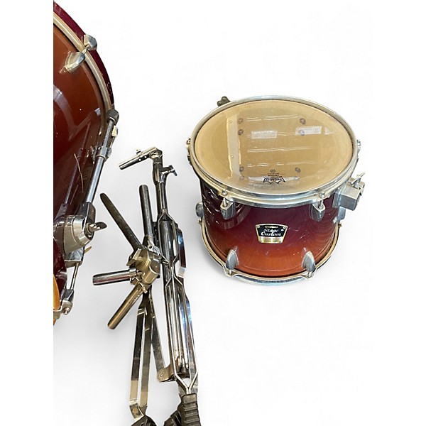 Used Yamaha 4 Piece Stage Custom Brown Drum Kit
