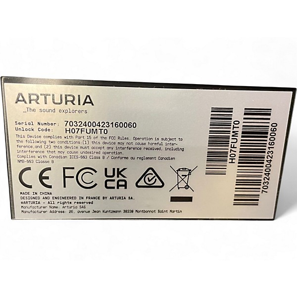 Used Arturia Minilab 3 MIDI Controller