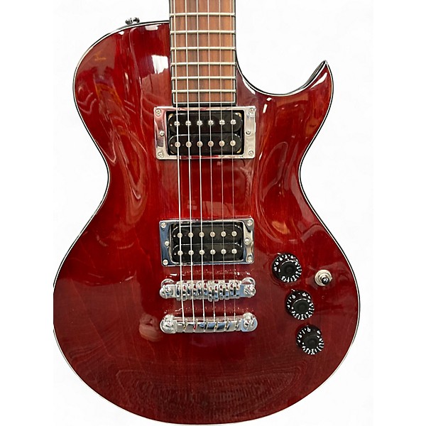Used Ibanez ART100 Art Series Trans Red Solid Body Electric Guitar