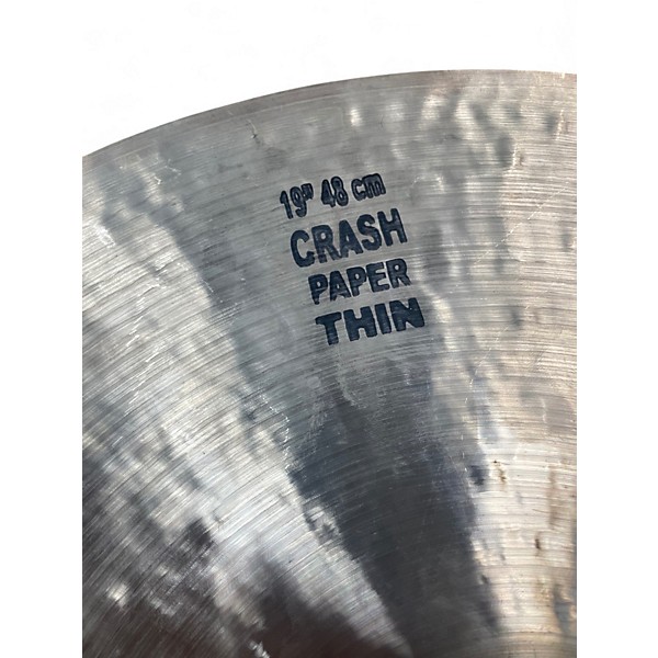 Used Masterwork 19in Custom Pointer Paper Thin Crash Cymbal