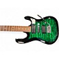 Used Ibanez GRX70QA Transparent Green Burst Solid Body Electric Guitar