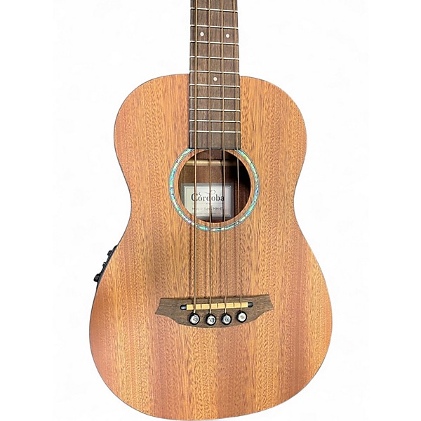 Used Cordoba Mini Bass II Natural Electric Bass Guitar