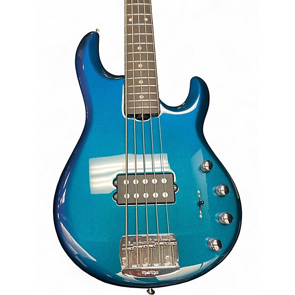 Used 2020 Ernie Ball Music Man Stingray 5 String KINETIC BLUE Electric Bass Guitar