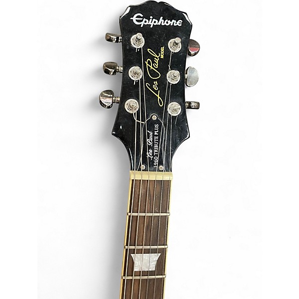Used Epiphone LES PAUL 1960 TRIBUTE PLUS See Through Blue Solid Body Electric Guitar