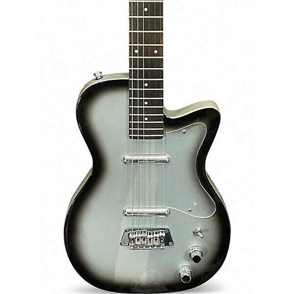 Used Silvertone 1303 Silver Solid Body Electric Guitar