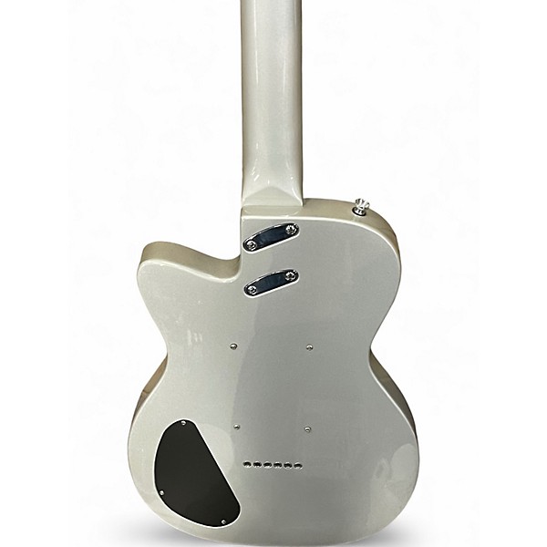 Used Silvertone 1303 Silver Solid Body Electric Guitar