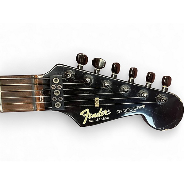 Vintage 1980s Fender Contemporary Strat Burgundy Mist Solid Body Electric Guitar