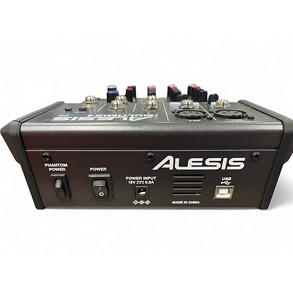 Used Alesis MultiMix 4 USB FX 4-Channel Unpowered Mixer