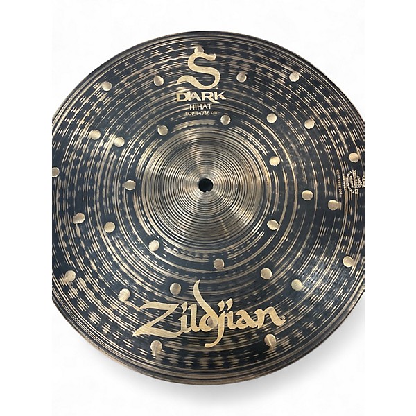 Used Zildjian 14in S Dark Hi hat Pair Cymbal