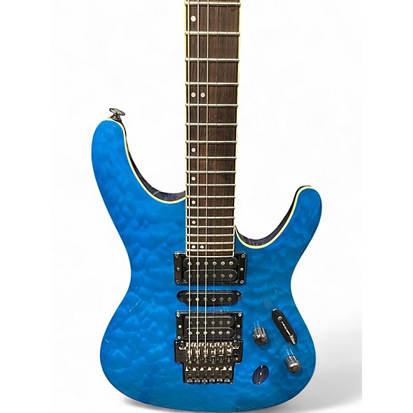 Used Ibanez S6570Q Natural Blue Solid Body Electric Guitar