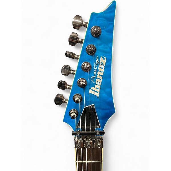Used Ibanez S6570Q Natural Blue Solid Body Electric Guitar