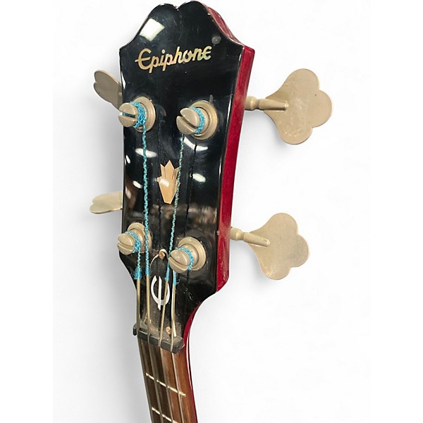 Used Epiphone SG E1  Worn Cherry Electric Bass Guitar