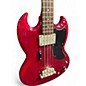 Used Epiphone SG E1  Worn Cherry Electric Bass Guitar