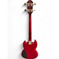 Used Epiphone SG E1  Worn Cherry Electric Bass Guitar