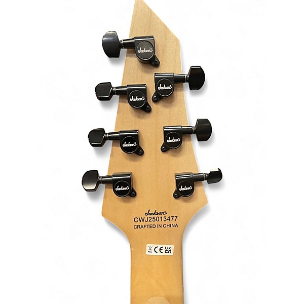 Used Jackson JS22-7 Dinky 7 String Black Solid Body Electric Guitar