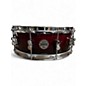Used PDP by DW 5.5X14 Concept Series Snare Red Sparkle Fade Drum thumbnail