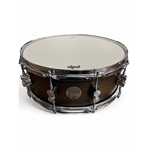 Used PDP by DW 5.5X14 Concept Series Snare Satin Charcoal Burst Drum