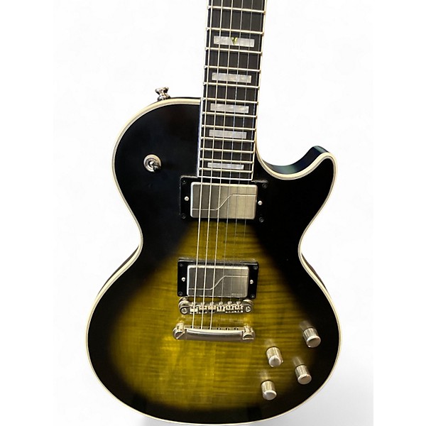 Used Epiphone Les Paul Prophecy Custom EX OLIVE BURST Solid Body Electric Guitar
