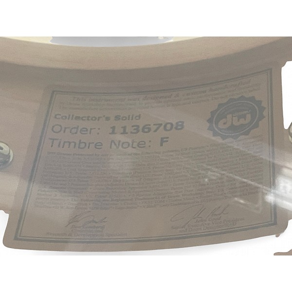 Used DW 6.5X14 Collectors Series Solid Single Ply Maple Red Sparkle Drum