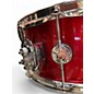 Used DW 6.5X14 Collectors Series Solid Single Ply Maple Red Sparkle Drum