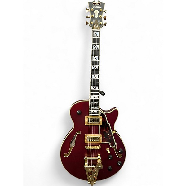 Used D'Angelico Deluxe BoB Weir  trans red Hollow Body Electric Guitar