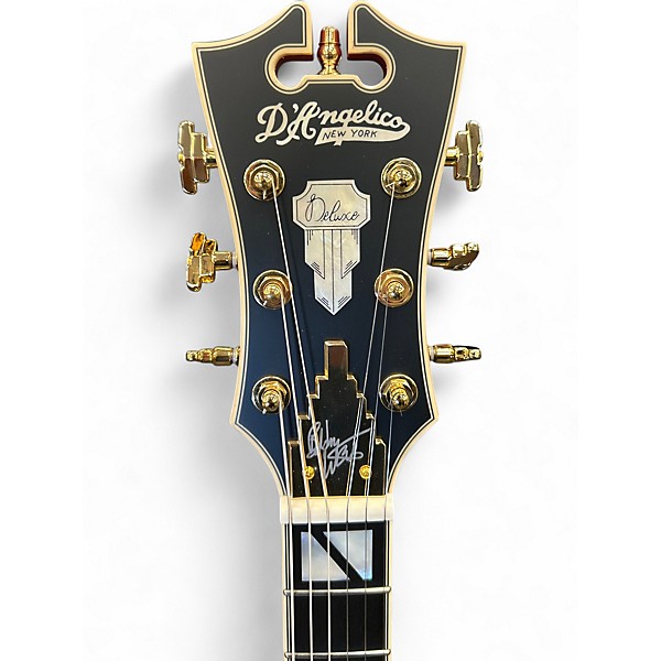 Used D'Angelico Deluxe BoB Weir  trans red Hollow Body Electric Guitar