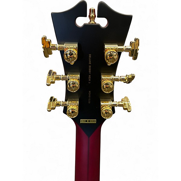 Used D'Angelico Deluxe BoB Weir  trans red Hollow Body Electric Guitar