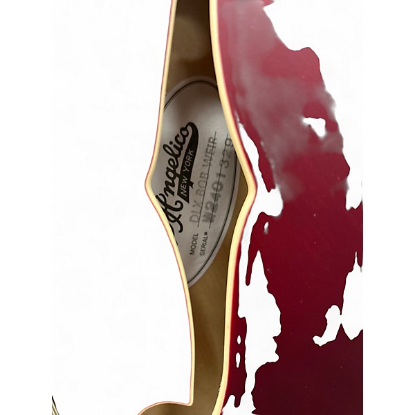 Used D'Angelico Deluxe BoB Weir  trans red Hollow Body Electric Guitar