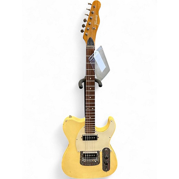 Vintage 1970s Framus 5/530 Worn TV Yellow Solid Body Electric Guitar