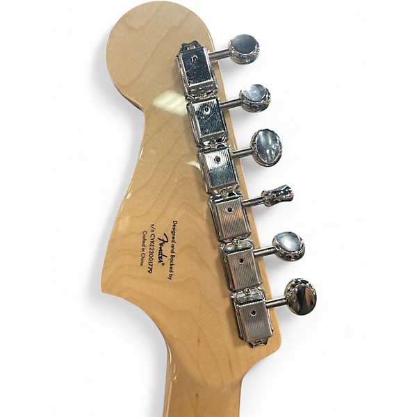 Used Squier PARANORMAL Strat-O-SONIC Blue Solid Body Electric Guitar