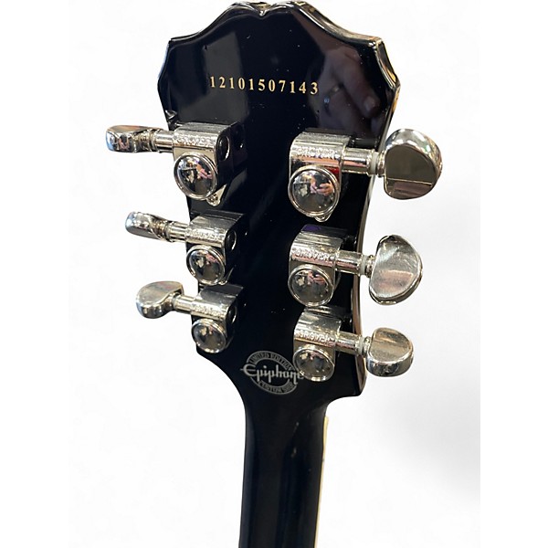 Used Epiphone Les Paul Custom Pro silver burst Solid Body Electric Guitar