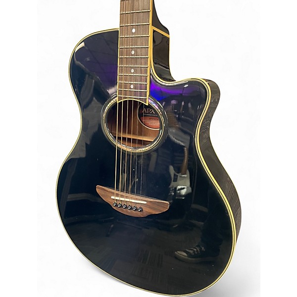 Used Yamaha APX700II Black Acoustic Electric Guitar
