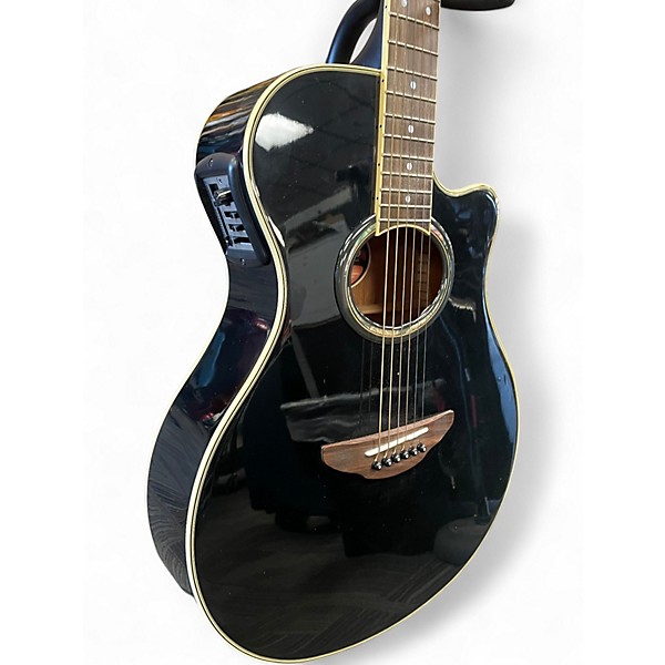 Used Yamaha APX700II Black Acoustic Electric Guitar