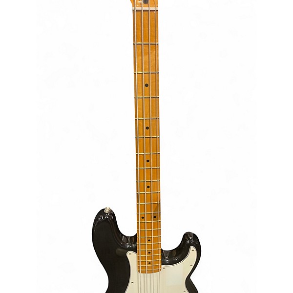 Used Fender Player Precision Bass Black and White Electric Bass Guitar