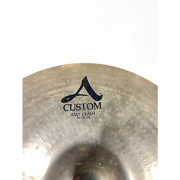 Used Zildjian 14in A Custom Fast Crash Cymbal