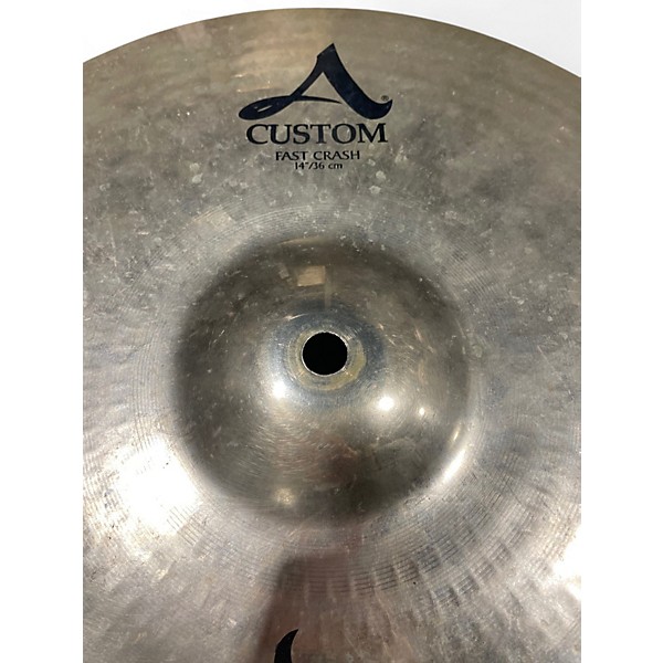 Used Zildjian 14in A Custom Fast Crash Cymbal