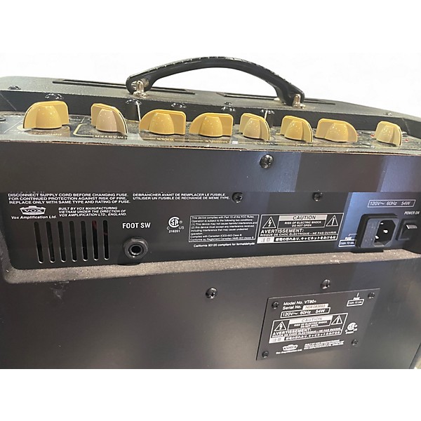 Used VOX VT80+ 1X12 120w Guitar Combo Amp