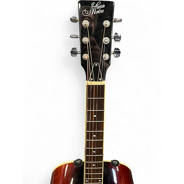 Used Morgan Monroe Round Neck Resonator 2 Color Sunburst Resonator Guitar