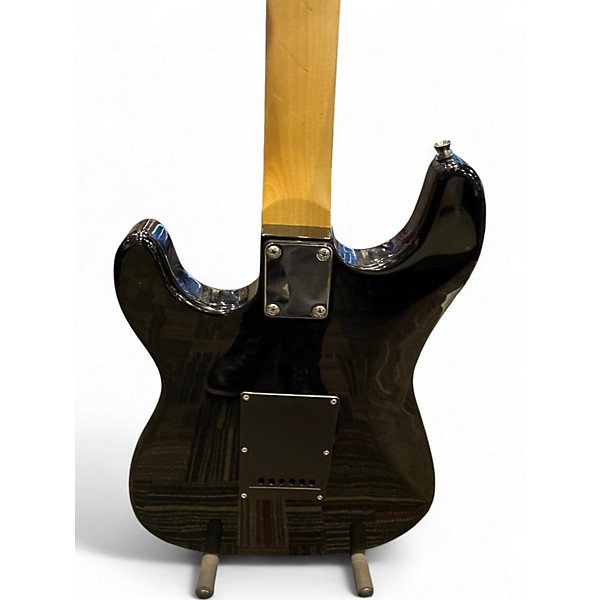 Used Ashthorpe S Style Guitar Black Solid Body Electric Guitar