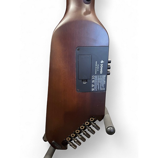 Used Donner Hush-C 2 Tone Sunburst Classical Acoustic Electric Guitar