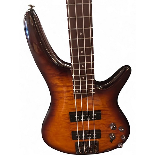 Used Ibanez SR400EQM 2 Color Sunburst Electric Bass Guitar