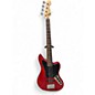 Used Squier Vintage Modified Jaguar Bass V 5 String Crimson Red Trans Electric Bass Guitar thumbnail