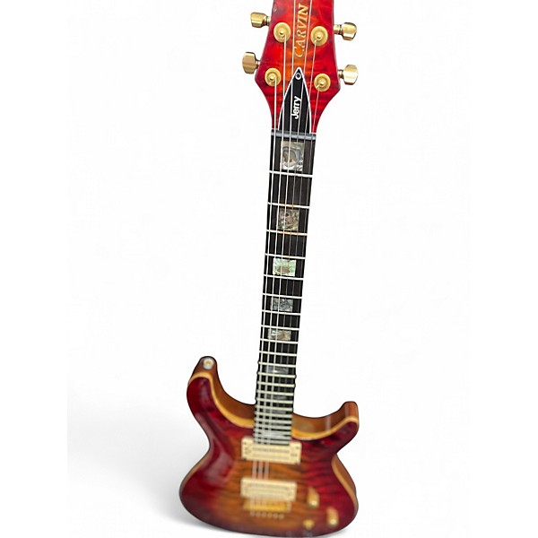 Used Carvin CT6M Trans Red Solid Body Electric Guitar