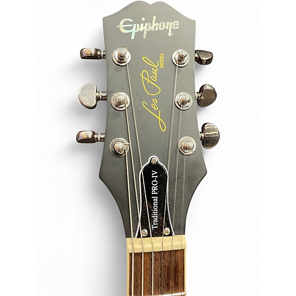 Used Epiphone Les Paul Traditional Pro IV Wine Red Solid Body Electric Guitar