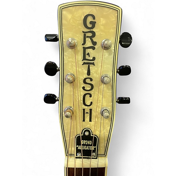 Used Gretsch Guitars G9240 Alligator Biscuit Round Neck 2 Color Sunburst Resonator Guitar