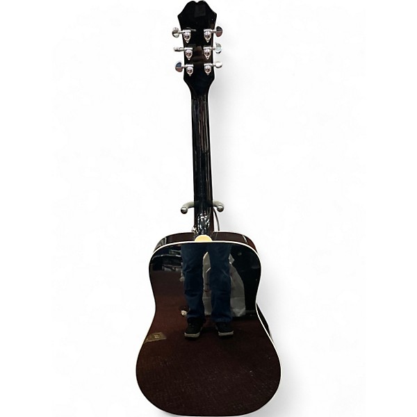 Used Epiphone Hummingbird STUDIO Ebony Acoustic Electric Guitar